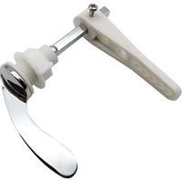 Maniglia di ricambio cromata per serbatoio WC, leva di scarico universale in metallo, kit di riparazione per asta della maniglia del serbatoio WC, argento, 1 confezione
