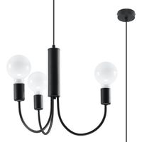 SMALL 3 black chandelier