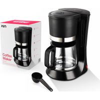 Cafetière 680W - Capacité 10 tasses - Inox et noir