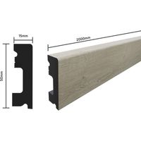SELITSTYLE Sockelleiste FBL50 Eiche Elegant 2000 x 50 x 15 mm wasserfest