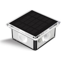Luces solares para exteriores, alimentadas por energía solar, 8 modos, resistentes al agua, para muros de terrazas, caminos y patios, paquete de 2