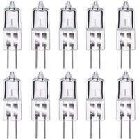 Ampoules halogènes G4 35W 12V, blanc chaud 2800K, gradable capsule transparente 10 pièces