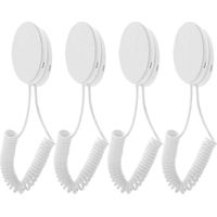Lot de 4 supports pour télécommande, cordon anti-perte pour télécommande, lanière pour télécommande-29.50X3.00X1.00CM-White