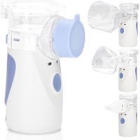 Randaco Inalatore nebulizzatore elettrico con boccaglio e maschera per asma e malattie respiratorie per bambini e adulti