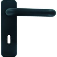 Bequille double sur plaque M1R pour porte REVER noire - NINZ