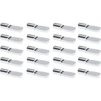 Cyclingcolors – Lot de 20 taquets de rayon 4mm en acier nickelé – Capacité de charge 60kg – Pour encastrement dans bois – Fixation universelle