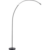Lampadaire LED brillant Bow Lampe arquée LED, 170 cm, 1300 lm, 3000-6500 K, dimmable, CCT, noir