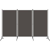 Paravento a 3 Pannelli Antracite 260x180 cm vidaXL