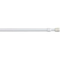 Portavisillo extensible a presión rosca blanco, ø0,8 x 30 - 45 cm, 2 uds