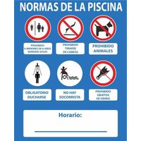 Panneau Normes Piscine Pvc Signalisation Réglementaire Piscine En Pvc - Normaluz