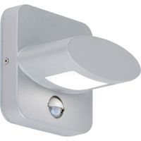 LED Wand Lampe ALU Spot Garten Bewegungsmelder Terrassen DOWN Leuchte silber WOFI 4009.01.50.7000