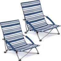 Sisken Low Folding Beach Chair