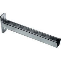 Mensola a parete saldata in profilo dim. 41x41x300 mm, piastra dim. 145x50x6 mm, asole / int 11x18 / 95 01M30041ZN