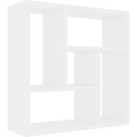 INLIFE Étagère murale 45,1x16x45,1 cm Aggloméré Blanc