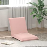 vidaXL Fauteuil de sol ajustable Rose Tissu en laine de mouton