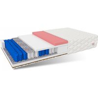 Matratze 140x200 VIGO MAX Taschenfederkern 7 Zonen H3 H4 28 cm Kokos Visco HR Schaum Polyurethanschaum Klimafaser JERSEY