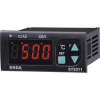 Enda ET2011-RT-230 PID Temperaturregler Pt100 -100 bis +600 °C Relais 8 A, SSR (L x B x H) 71 x 77 x