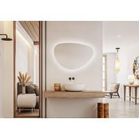 FugaFlow Eccelente Arredo Miroir Sim - 100x66,6cm - éclairage - chauffage miroir - horizontal/vertical - organique