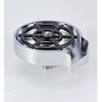 Lave-verres pour évier, nettoyant pour vitres d'évier, lave-verres, brosse à verre pour évier de bar, acier inoxydable, lave-bouteilles, accessoires d'évier de cuisine, lave-verres, argent