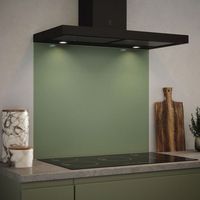 Splashback Sage Green Glass Kitchen Backsplash 900mm x 750mm x 6mm