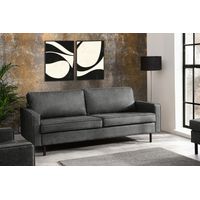 KONSIMO INVIA Dreisitzer-Schlafsofas mit Armlehnen, dunkelgrau