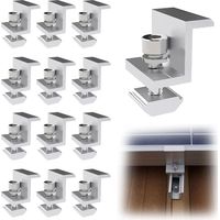 Aluminium-Solarpanel-Montagehalterung, 12 Stück, Z-förmig, für 40-mm-Solarpanels, mit Muttern und Schrauben, für Dächer, Wände und Dachinstallationen (40 mm)