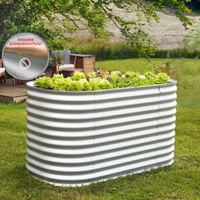 Vitavia Hochbeet "Vita 858" basic, aluminium blank, 82 x 162 x 86 cm