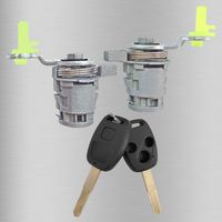 Applicable to Honda CRV lock cylinders, CRV Civic left and right door lock cylinders, straight plate, 3-button, 3-hole key car parts