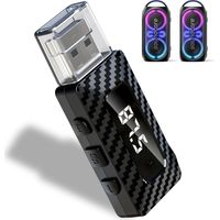 Adaptateur Bluetooth 5.3,Voiture Recepteur Bluetooth Transmetteur Bluetooth Voiture Adaptateur Bluetooth pour TV, Adaptateur Bluetooth Voiture Clé Bluetooth Recepteur Bluetooth avec 3,5 mm aux