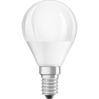 Lampadina LED smerigliata a sfera E14, 3,3W, bianco caldo.