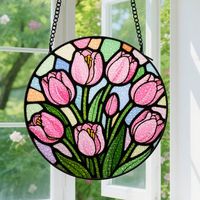 Capteur de soleil en vitrail - décoration spirituelle 15cm