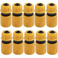 Embout Tuyau D'arrosage 10pcs, Raccord Tuyau D'arrosage, Jardin en Plastique Raccords d'Arrosage Rapides, Raccord Arrosage, Embout Arrosage, Raccord Tuyau, Jardin Raccords d'Arrosage Rapides
