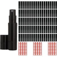 Lot de 100 vaporisateurs de parfum rechargeables de 2 ml, mini flacons pulvérisateurs de parfum, vaporisateurs de parfum pour les déplacements avec entonnoir, pipettes, tête de presse et