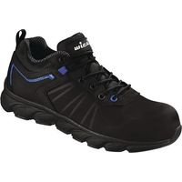 Chaussure de sécurité VEZZO taille 40W.10,5 noir/bleu S3 SRC EN20345 Action-Nubuck