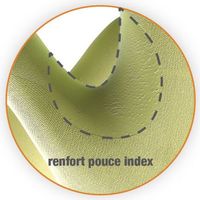 Gants de travail tricoté vanisé nylon MaxiCut® Ultra™ jaune noir T10 ATG AT443745 JZ10AIN