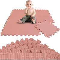 9 Piezas Alfombra Bebé - 30x30 Colchoneta Bebé Suelo - Alfombra Puzzle Bebé Foam