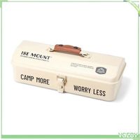 Fafeicy Storage Box Portable Metal Tools with Handle