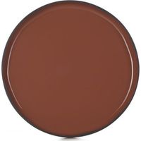 Plato CARACTERE de Porcelana Canela 26 cm