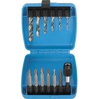 Set outils pointe-filetage-fraise insert pour perceuse-visseuse 1/4 Fervi 0890