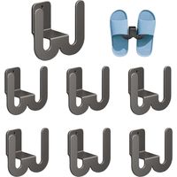 6 Stuks Wandmontage Schoenenrek, Wandschoenenrek, Multifunctioneel Wandmontage Deurschoenen Ophanger, Schoenenhouder geschikt voor achter de deur, Badkamer, Schoenenrek, hangend