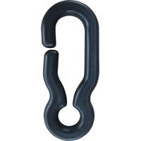 TEMKA Universalhaken schwarz für Kunststoffkette