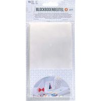 Papiertüten weiss, 15 Stück 100 x55 x 175 mm, lebensmittelecht Geschenkpapier