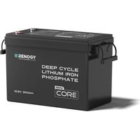 Renogy 12V 300Ah Mini Size LiFePO4 Lithium Battery, 200A BMS for Ultimate Safety, Deep Cycle w/Remote Monitoring Compatibility, Backup Power for RVs, Cabins, Marine, home storage - Core Series