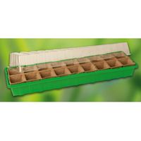 Prima Flora 500104 Invernadero mini con 18 botes verde 54 x 15 x 12 cm