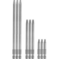 kit tournevisKit de Bits Magnétiques Quadratiques pour Drills Rechargeables - 9 Pièces en Alliage S2 (50/100/150mm)