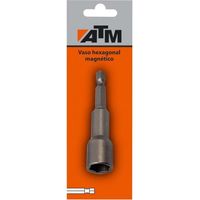 Magnetischer Sechskantbecher 65x13 mm mit Magnet und praktischem Design in Blisterverpackung.