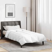 vidaXL Couette 155 x 220 cm Printemps, Automne Plume Blanc Respirant