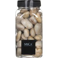 Mica Decorations Dekorative Steine beige klein 650 ml 1 kg Dekosteine & Dekosand