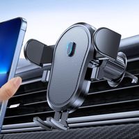 Car phone holder with automatic locking clip, one-handed hands-free car phone holder, suitable for all smartphones from 4.0 inches to 7 inches.