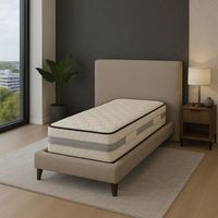 Lotto di 2 Materassi in Memory Foam 65 Kg/m³ + 2 Protezioni Impermeabili 100x200 x 23,5 cm Rigidi - 7 Zone di Comfort - Anima imbottita al 100% poliestere - Anima in poliuretano espanso ad alta resil